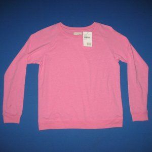 Peek Kids Aren't You Curious Girls 2XL XXL Heather Pink Long Sleeve T Shirt NWT